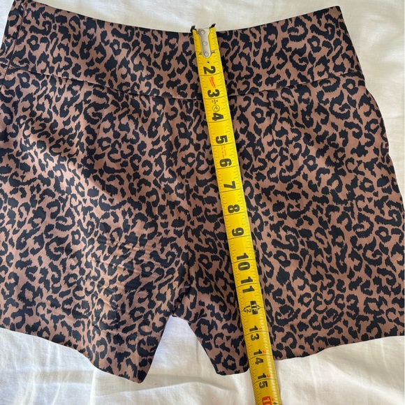 LOFT Brown and Black Animal Print Flowy Mini Shorts - Picture 7 of 7